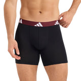 adidas men's boxer shorts, 3-pack - Boxer Briefs, Active Flex Cotton, Logo – 2/5