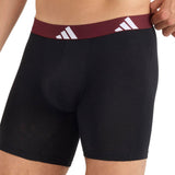 adidas men's boxer shorts, 3-pack - Boxer Briefs, Active Flex Cotton, Logo – 4/5