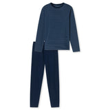 SCHIESSER Herren Schlafanzug, lang - Casual Essentials, Baumwolle, Rundhals – 6/6
