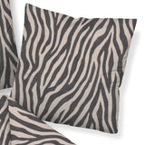 Janine 2-Piece Bedding Set - Davos Fine Beaver, Cotton, Zebra Print – 1/3