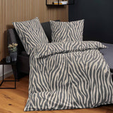 Janine 2-Piece Bedding Set - Davos Fine Beaver, Cotton, Zebra Print – 3/3