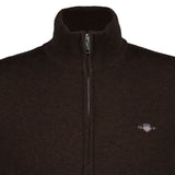 GANT Herren Strickjacke - CASUAL COTTON ZIP CARDIGAN, Stehkragen, Baumwolle – 3/3
