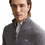 GANT Herren Strickpullover - CLASSIC COTTON HALF-ZIP, Troyer, Baumwolle – 4/5