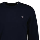 GANT Herren Stirckpullover - CLASSIC COTTON C-NECK, Rundhals, Baumwolle, Regular Fit – 2/7