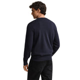 GANT Herren Stirckpullover - CLASSIC COTTON C-NECK, Rundhals, Baumwolle, Regular Fit – 5/7