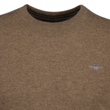 GANT Men Knit Sweater - SUPERFINE LAMBSWOOL C-NECK, Crew Neck, Wool – 3/3