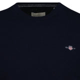GANT Men Knit Sweater - SUPERFINE LAMBSWOOL C-NECK, Crew Neck, Wool – 3/3