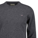 GANT Men Knit Sweater - SUPERFINE LAMBSWOOL C-NECK, Crew Neck, Wool – 2/3