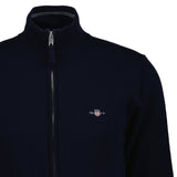 GANT Men Cardigan - SUPERFINE LAMBSWOOL ZIP CARDIGAN, Stand-Up Collar, Wool – 2/3