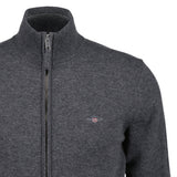 GANT Men Cardigan - SUPERFINE LAMBSWOOL ZIP CARDIGAN, Stand-Up Collar, Wool – 2/3