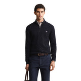 GANT Men Knit Sweater - COTTON CABLE HALF ZIP, Cable Knit, Half-Zip Sweater, Cotton – 3/6