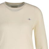 GANT Women Knit Sweater - WOOL COTTON C-NECK, Wool, Crew Neck – 2/3