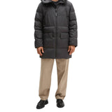 Marc O'Polo Men’s Winter Coat - Long Puffer Jacket, Down Coat, Hood, Water-Repellent – 5/5