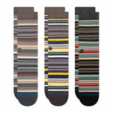 STANCE Unisex Socken, 3er Pack - Jorongo 3 Pack, Logo Casual Socken, Crew Socken, gestreift – 3/3
