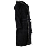EMPORIO ARMANI Herren Frottier-Bademantel mit Kapuze - SPONGE, Bindegürtel, Baumwolle – 2/3