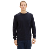 TOM TAILOR Herren Strickpullover - Basic Crewneck Knit, Feinstrick, Baumwolle, Regular Fit – 2/6