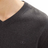 TOM TAILOR Herren Strickpullover - Basic V-Neck Knit, Feinstrick, Baumwolle, Regular Fit – 5/6