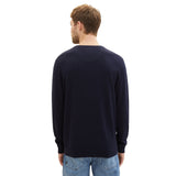 TOM TAILOR Herren Strickpullover - Basic V-Neck Knit, Feinstrick, Baumwolle, Regular Fit – 3/7