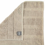 CAWÖ Gästetuch, 3er Pack - Noblesse2, Walkfrottier, Velours-Streifen, Baumwolle, einfarbig – 3/4