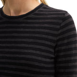 Marc O'Polo Damen Langarmshirt - Jersey T-Shirts Longsleeve, Ringelshirt, Rundhals, Baumwolle – 6/7