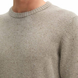 Marc O'Polo Men's Knit Sweater - Long-Sleeve Pullover, Regular Fit, Crew Neck, Chunky Knit, Wool Blend – 4/5