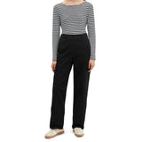 Marc O'Polo Damen Langarmshirt - Slub-Jersey T-Shirt Longsleeve, Regular Fit, Baumwolle, gestreift – 5/5