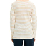 Marc O'Polo Damen Langarmshirt - Slub-Jersey T-Shirt Longsleeve, Regular Fit, Baumwolle, gestreift – 3/5