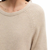 Marc O'Polo Women's Knit Sweater - Long-Sleeve Pullover, Crew Neck, Chunky Knit, Loose Fit, Cotton – 4/5