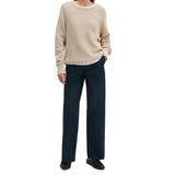 Marc O'Polo Women's Knit Sweater - Long-Sleeve Pullover, Crew Neck, Chunky Knit, Loose Fit, Cotton – 5/5