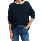 Marc O'Polo Women's Knit Sweater - Long-Sleeve Pullover, Crew Neck, Chunky Knit, Loose Fit, Cotton – 2/5