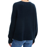 Marc O'Polo Women's Knit Sweater - Long-Sleeve Pullover, Crew Neck, Chunky Knit, Loose Fit, Cotton – 3/5