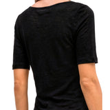 Marc O'Polo Damen T-Shirt - Slub-Jersey T-Shirt Shortsleeve, U-Boot-Ausschnitt, Regular Fit, Baumwolle – 4/5