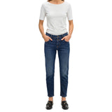 Marc O'Polo Damen T-Shirt - Slub-Jersey T-Shirt Shortsleeve, U-Boot-Ausschnitt, Regular Fit, Baumwolle – 5/5