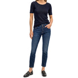 Marc O'Polo Damen T-Shirt - Slub-Jersey T-Shirt Shortsleeve, U-Boot-Ausschnitt, Regular Fit, Baumwolle – 5/5