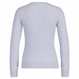 GANT Damen Cable-Strickpullover - STRETCH COTTON CABLE V-NECK, Zopfstrick – 2/8