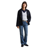 GANT Damen Cable-Strickpullover - STRETCH COTTON CABLE V-NECK, Zopfstrick – 8/8