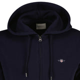 GANT Herren Sweatjacke - SHIELD ZIP HOODIE, Kapuze, Regular Fit, Logo-Stickerei, Baumwollmix – 3/3