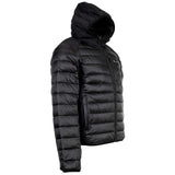 Champion Men Quilted Jacket - Hooded Jacket, Winter Jacket, Solid Color – 4/5