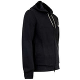 EMPORIO ARMANI Men’s Piqué Hooded Sweat Jacket - ICONIC PIQUET, Full Zip, Cotton Blend – 3/4