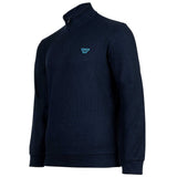 EMPORIO ARMANI Herren Troyer-Sweatshirt - WAFFLE TERRY, Waffelstruktur, Stehkragen, Baumwollmix – 2/3