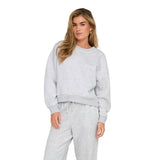 ONLY Women Sweatshirt - ONLHAPP CREW NECK SWT, Cotton Blend, Regular Fit, Solid Color – 6/7