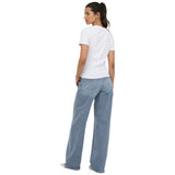 ONLY Damen T-Shirt - ONLRILEY TOP, Rundhals, Baumwollmischung, Slim Fit, einfarbig – 4/7