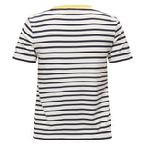 ONLY Damen T-Shirt - ONLHEART TEE, Streifen,Viskose-Mix, Regular Fit, Print – 2/4