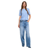 ONLY Damen T-Shirt - ONLHAPPY O-NECK TEE, Baumwolle, Regular Fit, einfarbig – 3/8