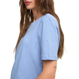 ONLY Damen T-Shirt - ONLHAPPY O-NECK TEE, Baumwolle, Regular Fit, einfarbig – 7/8
