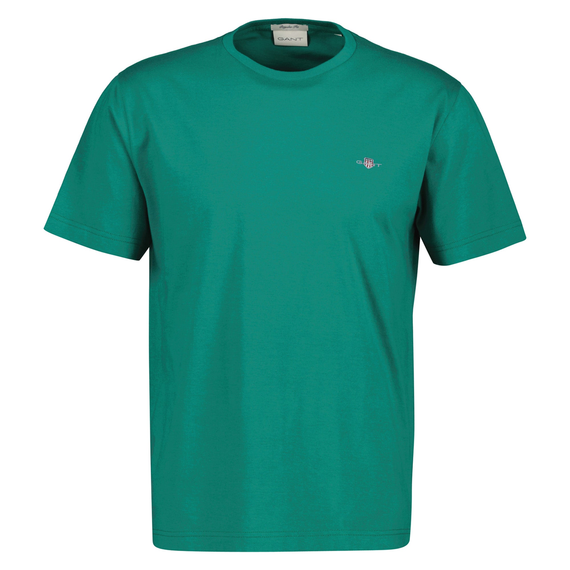 GANT Herren T-Shirt - REGULAR SHIELD, Rundhals, kurzarm, Baumwolle, Stickerei
