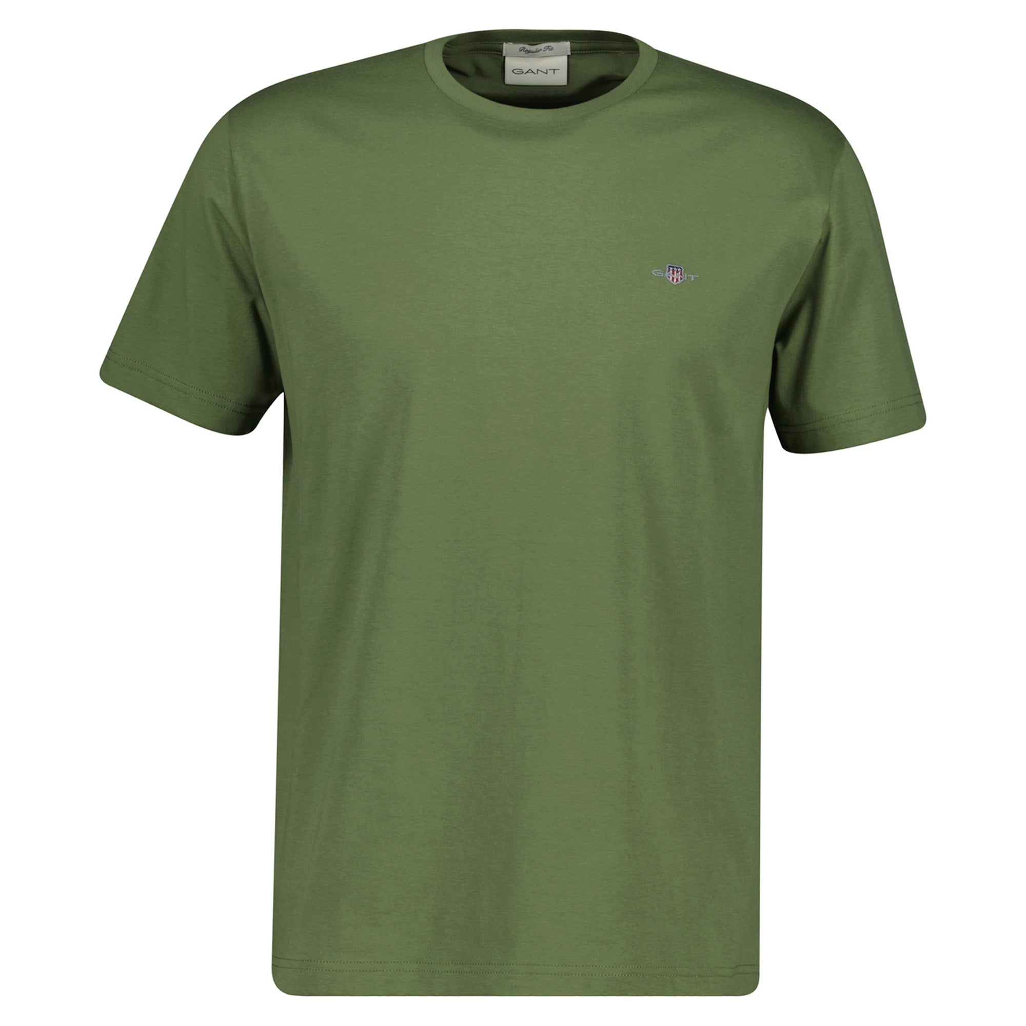 GANT Herren T-Shirt - REGULAR SHIELD, Rundhals, kurzarm, Baumwolle, Stickerei