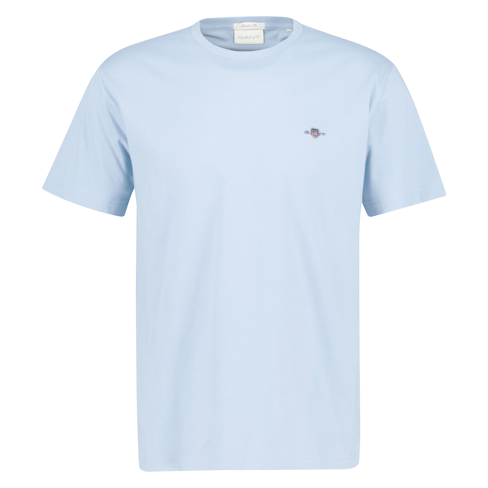 GANT Men's T-shirt - REGULAR SHIELD, round neck, short sleeve, cotton, embroidery
