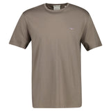 GANT Herren T-Shirt - REGULAR SHIELD, Rundhals, kurzarm, Baumwolle, Stickerei