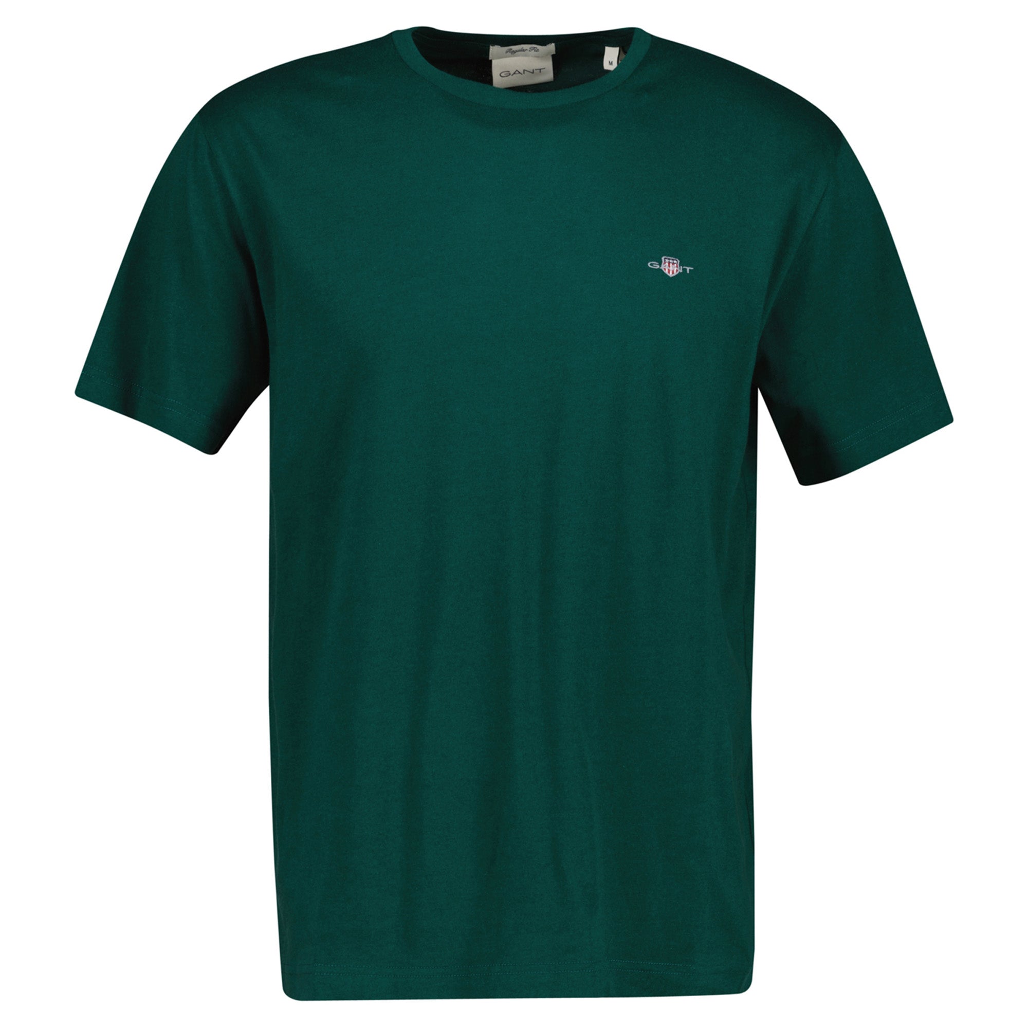 GANT Herren T-Shirt - REGULAR SHIELD, Rundhals, kurzarm, Baumwolle, Stickerei